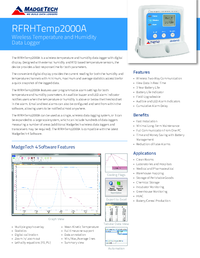 Thumbnail of document Data Sheet - RFRHTemp2000A Wireless Humidity and Temperature Data Logger